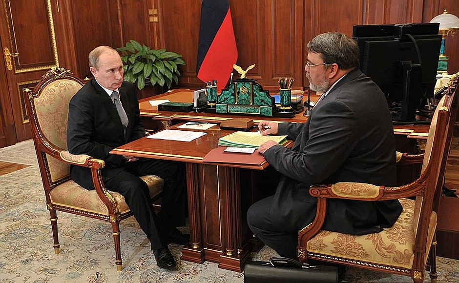 With Director of the Federal Anti-Monopoly Service Igor Artemyev.