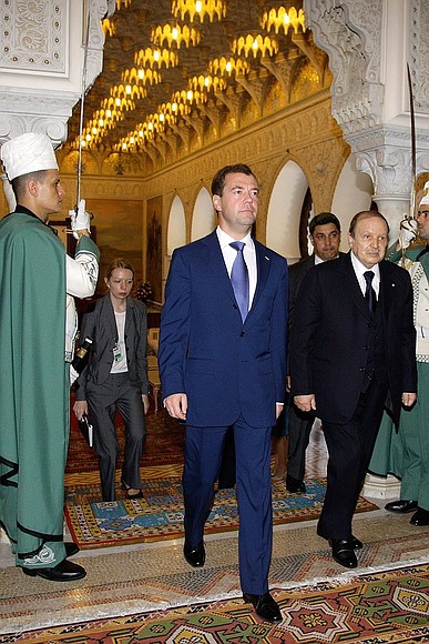 With President of Algeria Abdelaziz Bouteflika.