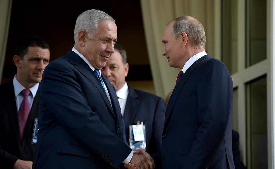 По окончании встречи с Премьер-министром Израиля Биньямином Нетаньяху.