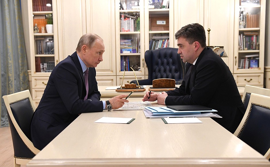 Рабочая встреча с губернатором Ивановской области Станиславом Воскресенским.
