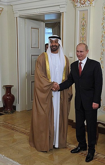 С Наследным принцем Абу-Даби Мухаммедом Аль Нахайяном.