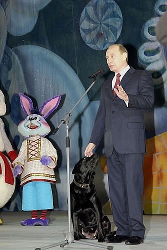 At the Kremlin New Year party.