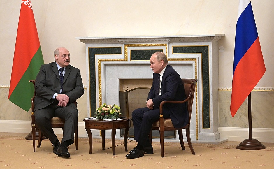 C Президентом Белоруссии Александром Лукашенко.