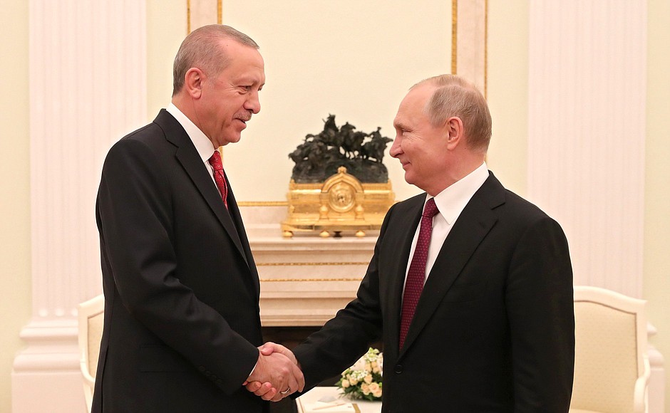With President of the Republic of Turkey Recep Tayyip Erdogan.