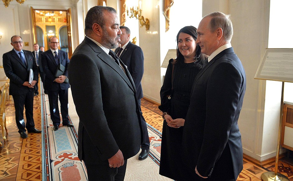 With King Mohammed VI of Morocco.