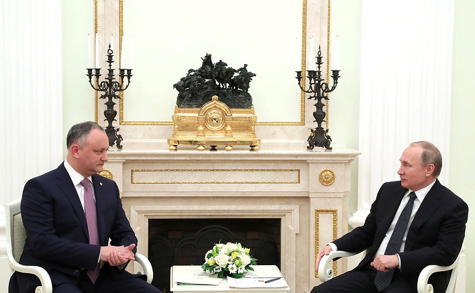 With President of Moldova Igor Dodon.