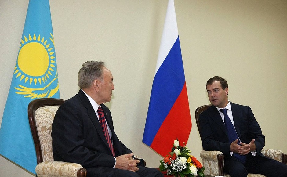 Встреча с Президентом Казахстана Нурсултаном Назарбаевым.