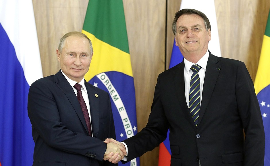С Президентом Бразилии Жаиром Болсонаро.