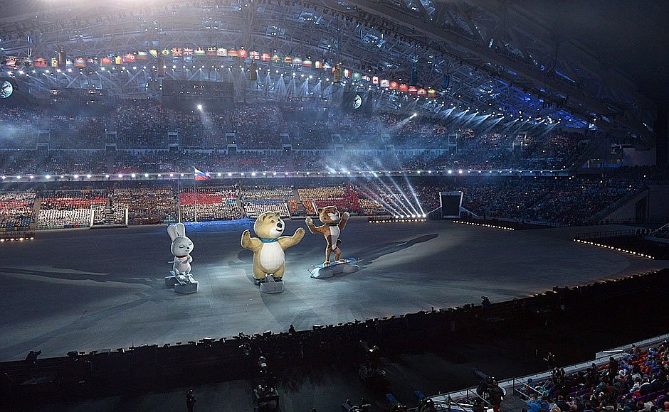 Церемония открытия XXII зимних Олимпийских игр.