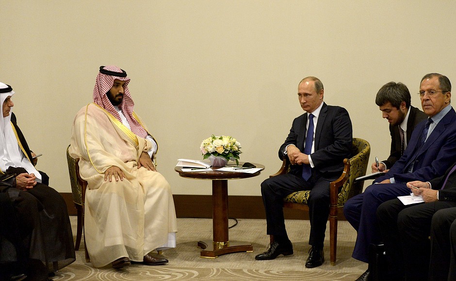 Meeting with Deputy Crown Prince, Second Deputy Prime Minister, Defence Minister of Saudi Arabia Mohammad bin Salman Al Saud.