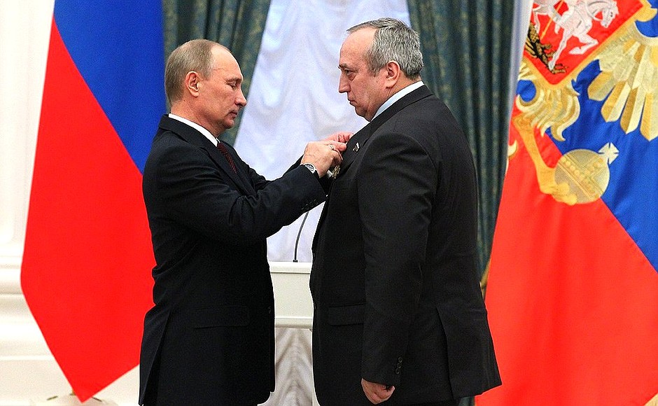 Deputy Chairman of the State Duma Defence Committee Frantz Klintsevich was awarded the Order of Alexander Nevsky.