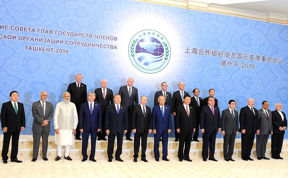 Heads of state and government of the Shanghai Cooperation Organisation member states and observer countries and heads of international organisations’ delegations.