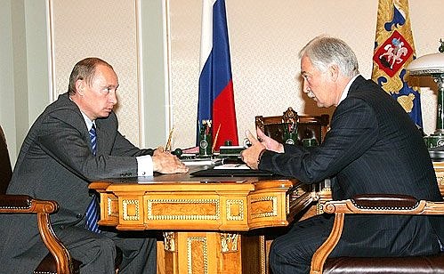 Рабочая встреча с Председателем Государственной Думы Борисом Грызловым.