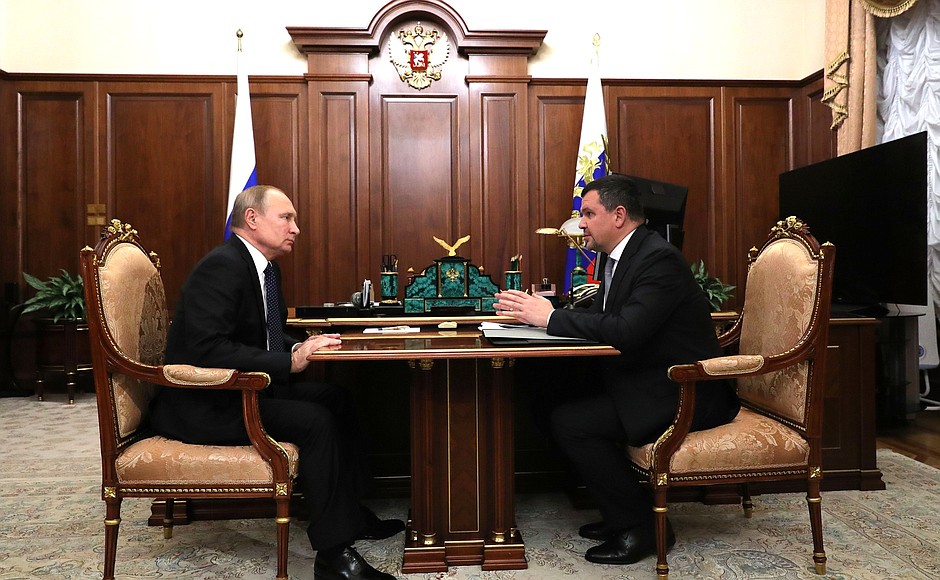 With Deputy Prime Minister Maxim Akimov.