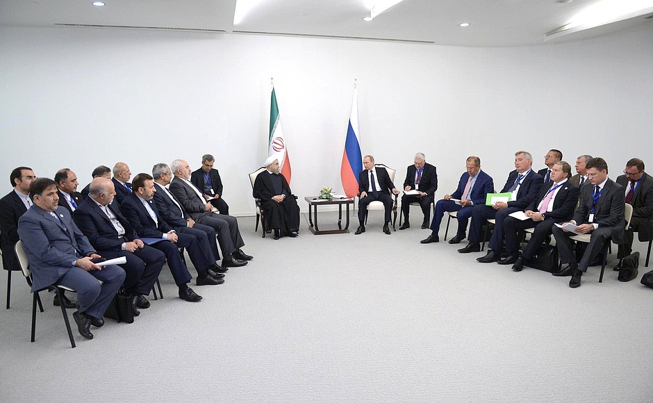 Meeting with President of Iran Hassan Rouhani.