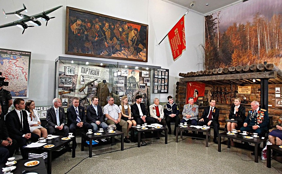 Meeting with Great Patriotic War veterans and representatives of military-patriotic organisations.