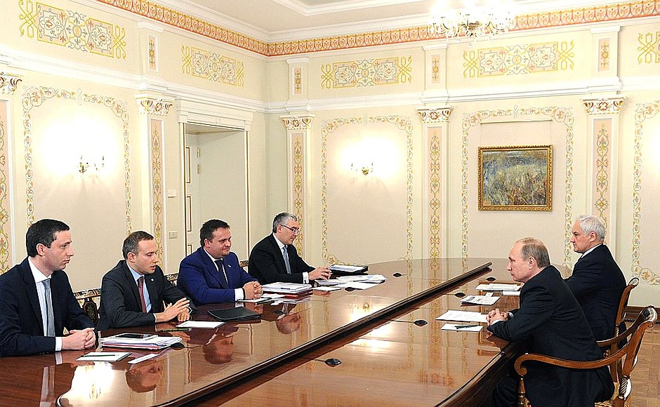 Meeting with directors of the Agency for Strategic Initiatives to Promote New Projects (ASI).