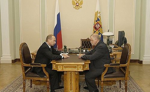 Meeting with Speaker of the Federation Council Sergei Mironov.