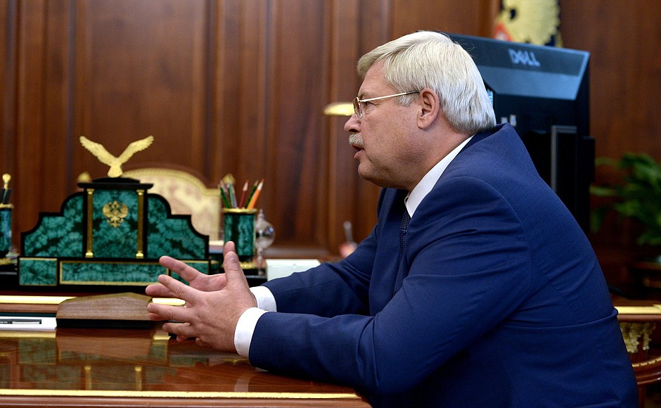 Tomsk Region Governor Sergei Zhvachkin.