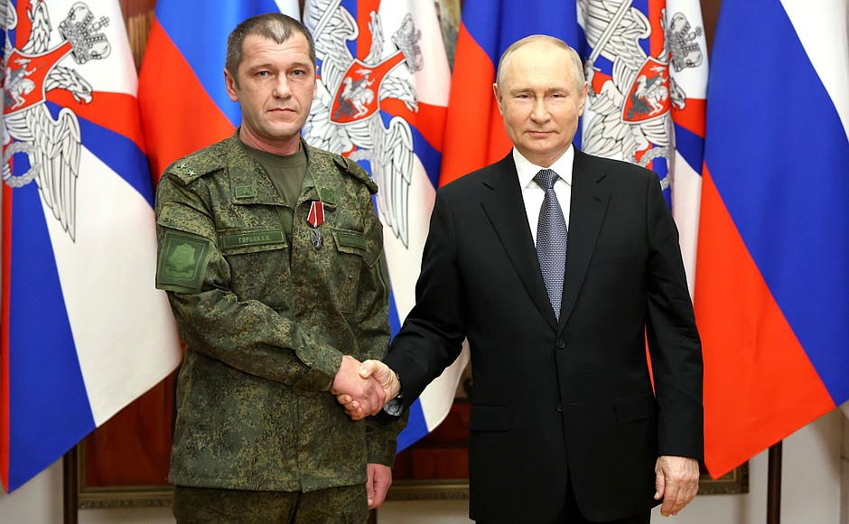 The Order of Courage was awarded to Lieutenant Colonel Alexei Gorban.