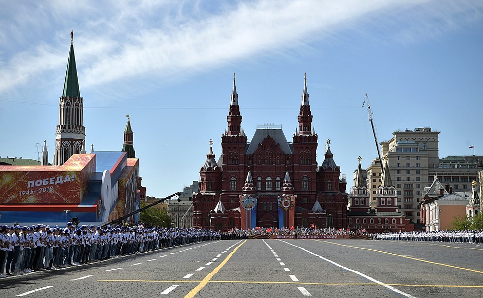 The march organised by the Immortal Regiment national public civil-patriotic movement.