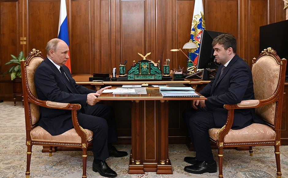With Ivanovo Region Governor Stanislav Voskresensky.