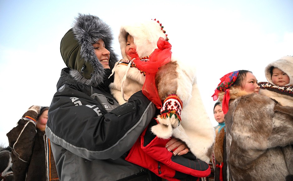 Presidential Commissioner for Children’s Rights Maria Lvova-Belova on a working trip to Nenets Autonomous Area.