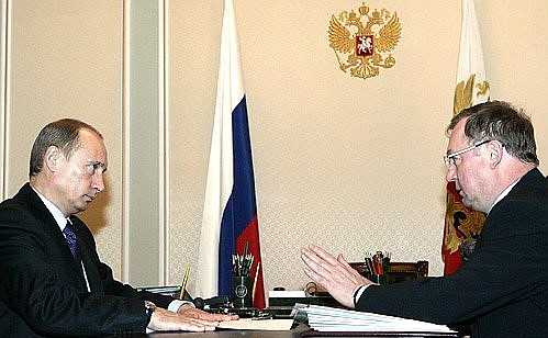 Рабочая встреча с Председателем Счетной палаты Сергеем Степашиным.