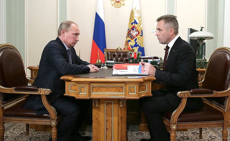 With Presidential Commissioner for Children’s Rights Pavel Astakhov.