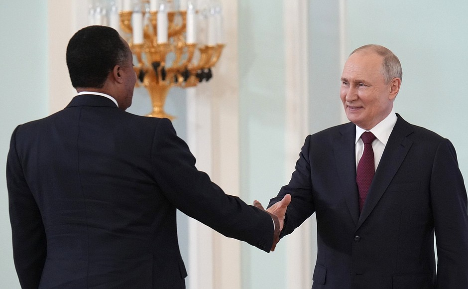 Meeting with President of the Republic of the Congo Denis Sassou Nguesso.