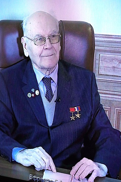 Professor Gerbert Yefremov, missile and space-rocket designer, Honorary CEO, Honorary Chief Designer, Advisor for Science at the Military Industrial Corporation NPO Mashinostroyenia.