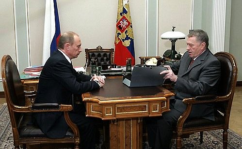 Встреча с председателем Либерально-демократической партии Владимиром Жириновским.