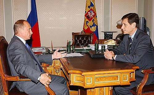 Meeting with Deputy Prime Minister Aleksandr Zhukov.