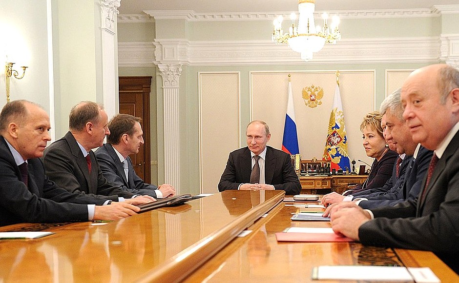 Meeting with permanent members of the Security Council