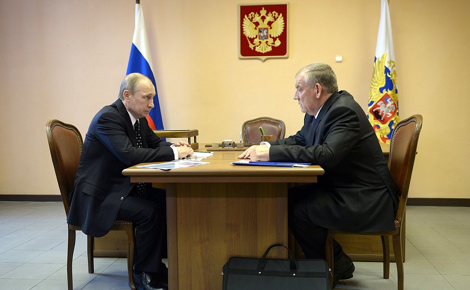 Meeting with Novgorod Region Governor Sergei Mitin.