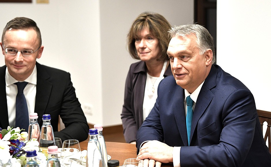 Russian-Hungarian talks. Prime Minister of Hungary Viktor Orban.