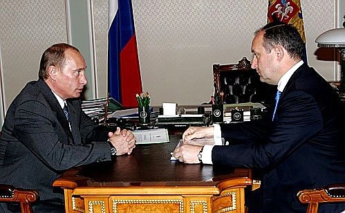 With General Director of Sovkomflot Sergei Frank.