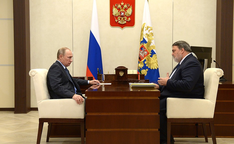 With Head of Federal Anti-Monopoly Service Igor Artemyev.