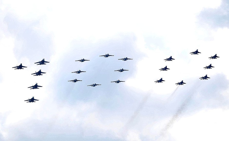 Celebration of the 100th anniversary of Russian Air Force.