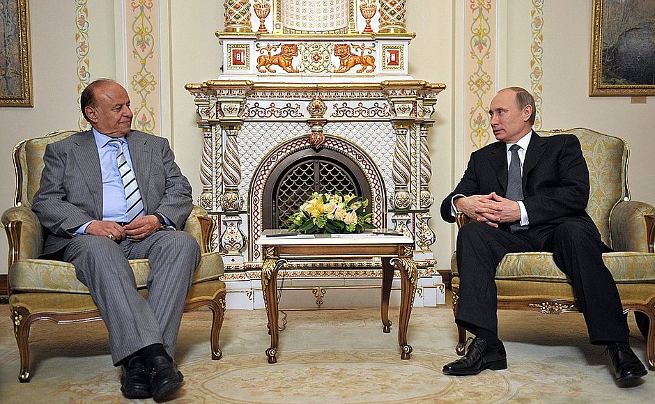 С Президентом Йеменской Республики Абдраббо Мансуром Хади.