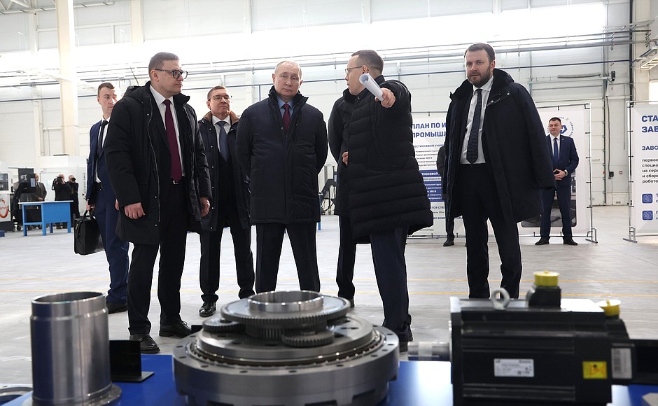 During a visit to the Chelyabinsk Forge-and-Press Plant.
