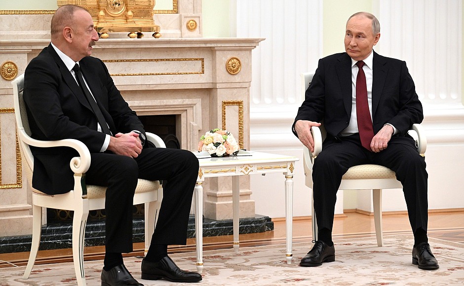 Встреча с Президентом Азербайджана Ильхамом Алиевым.
