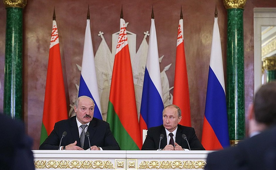 Заявления для прессы по итогам заседания Высшего Государственного Совета Союзного государства России и Белоруссии.