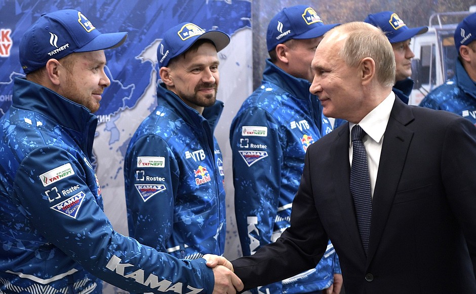 Meeting with the KAMAZ-Master team.