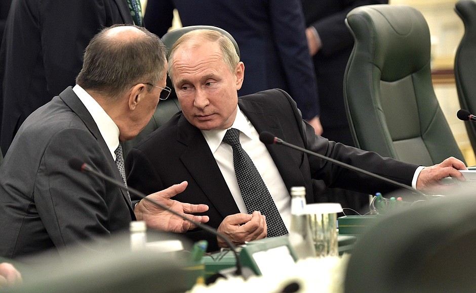 During Russian-Saudi talks.