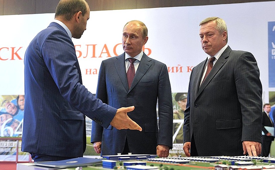 Vladimir Putin learned about Rostov Region’s development.