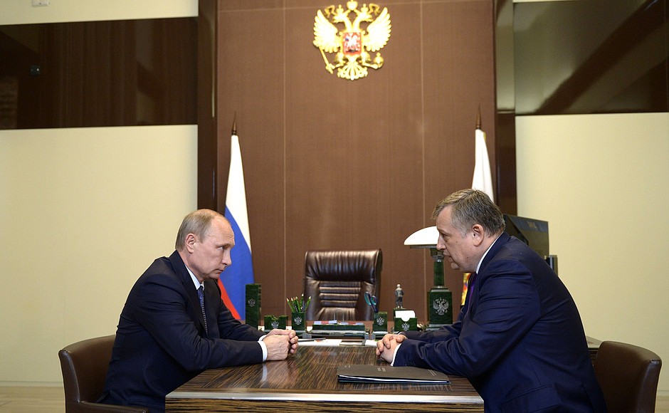 With Governor of Leningrad Region Alexander Drozdenko