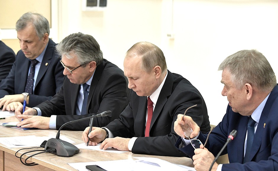 Meeting with scientists of the Russian Academy of Scientists’ Siberian Branch.