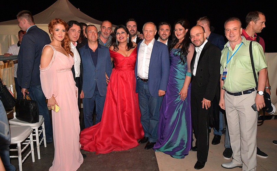 With performers at the Opera in Chersonese International Music Festival.