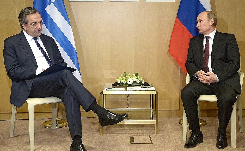 With Prime Minister of Greece Antonis Samaras.